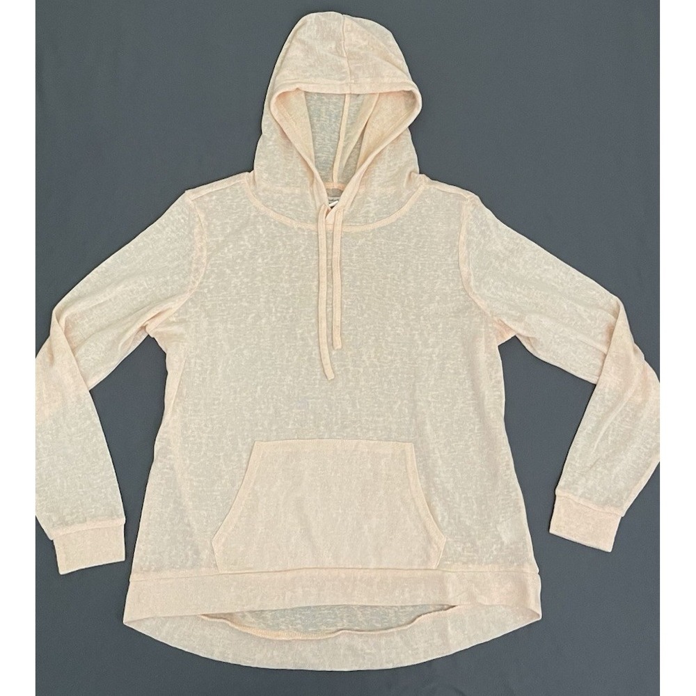 Weatherproof Lightweight Hoodie Sweater Womens Size Small Peach Orange Hooded - Picture 3 of 13